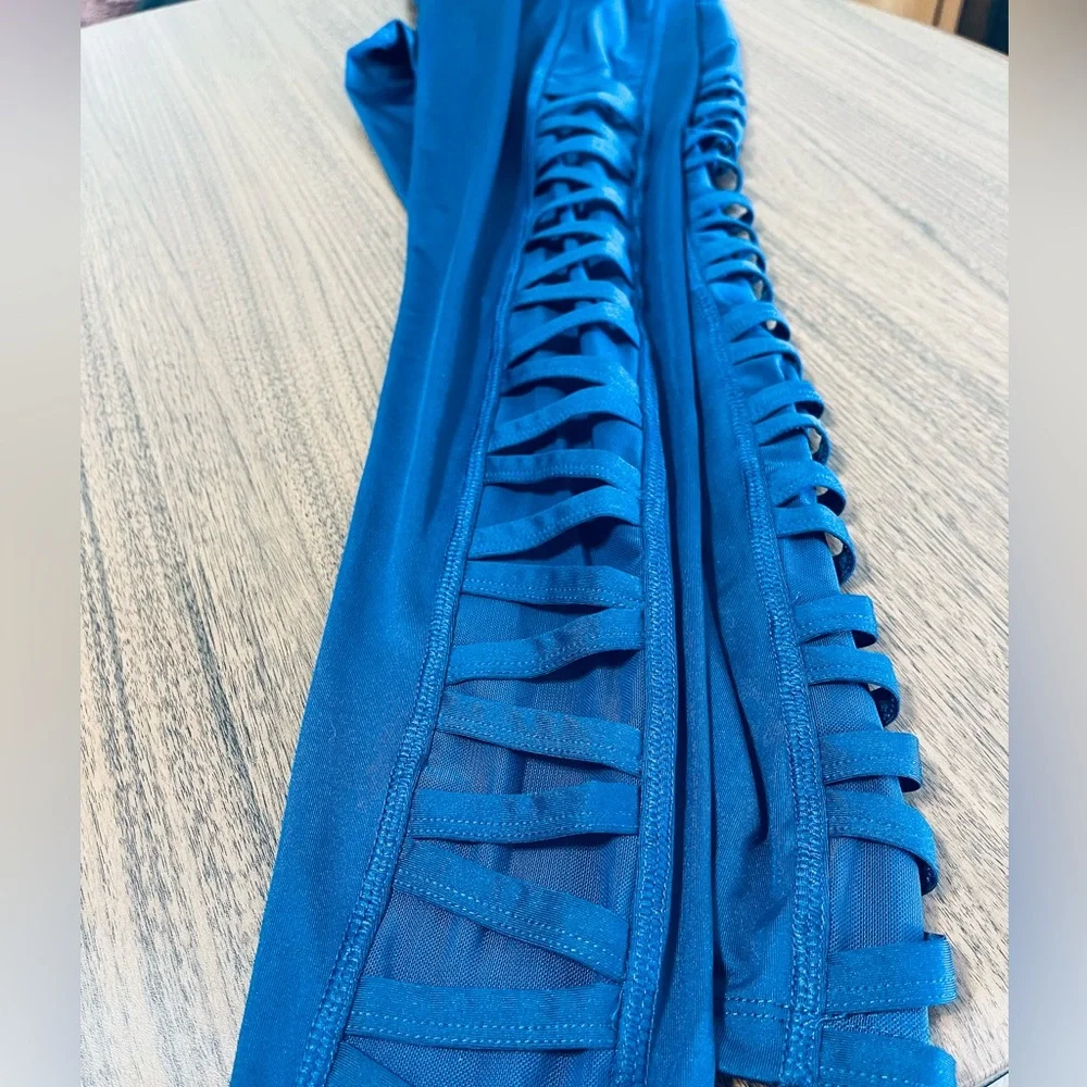 Avia Women's Leggings in Vibrant Blue - Picture 5 of 8